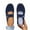 #125-Navy, variant on Women's Breathable Mesh Slip-On Flats Lightweight Casual Moccasins with Cushioned Insole Comfortable Low Heel Shoes for All-Day Wear (Navy, Light Blue, Beige) 36-42