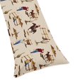 thumbnail image 1 of Western Print Full Length Double Zippered Body Pillow Case Cover for Wild West Cowboy Collection, 1 of 4