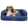 thumbnail image 6 of Petfamily Luxe Mattress Edition Washable Dog Bed, Pet Bed, Navy Blue, Medium, 30"x22"x8", 6 of 9