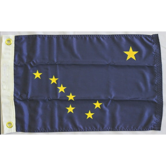 Alaska - 12"X18" Nylon Flag
