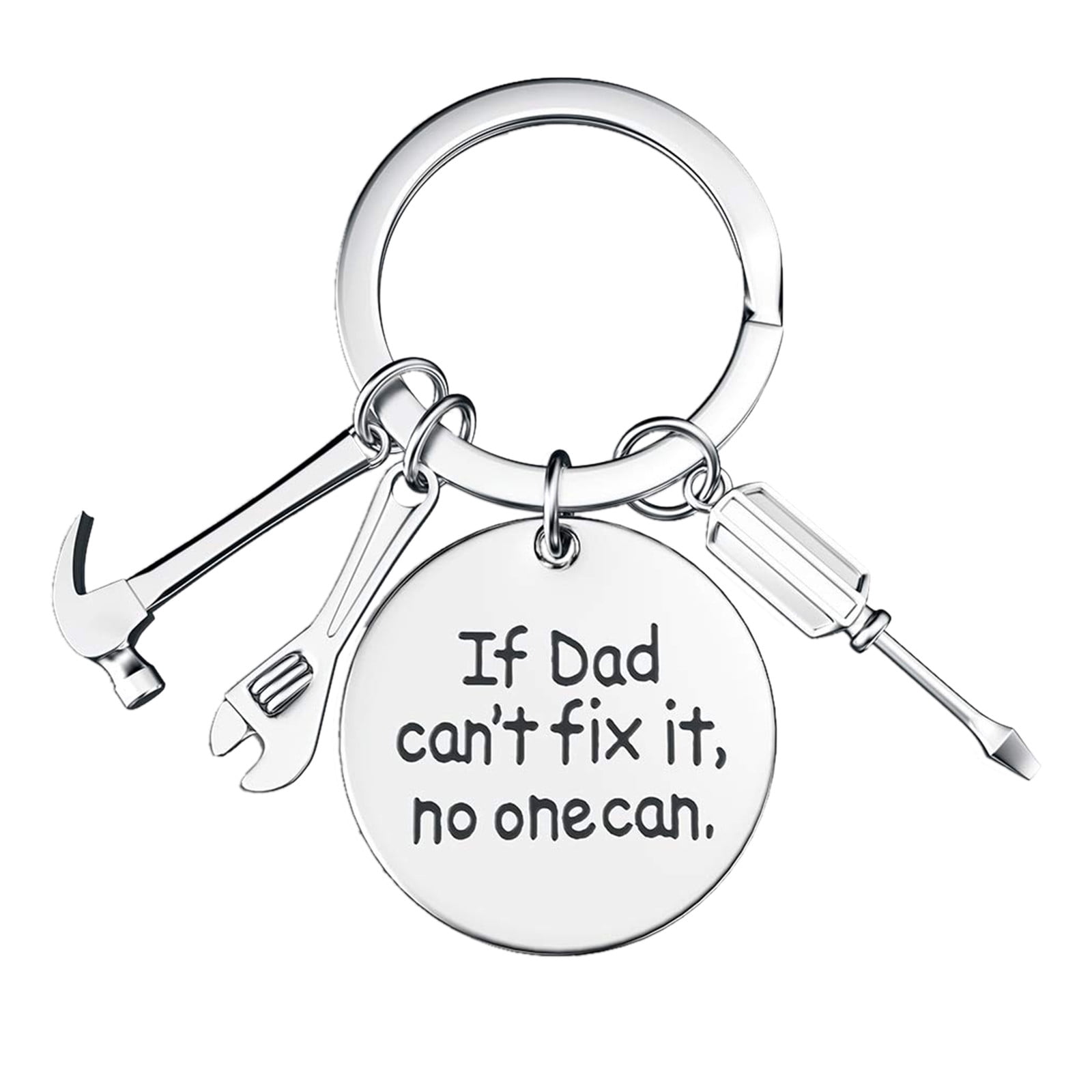 If Dad Can't Fix It No One Can Novelty Key Ring With Tools Great Gift For Dad 