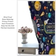 thumbnail image 5 of Kids Outer Space Window Curtains, Solar System Infographic Window Treatments for Living Room Universe Planets Mars Skyrocket Knowledge Educational Blockout Window Drapes for Girls Boys Bedroom 84x84in, 5 of 6