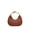 light brown, variant on Women's High-quality Braided Bag Metal Handle Dumpling Bag Chain Crossbody Bags Vacation Travel Handbag Armpit Bag