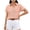 Orange, variant on Womens Gingham Check Collared Button Down Short Sleeve Shirt Casual Loose Fit Tops for Daily Wear Office Vacation