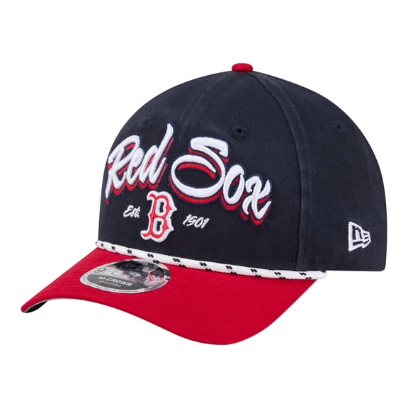 Men's New Era Navy/Red Boston Red Sox Team Loyal 9FORTY M-Crown Adjustable Hat