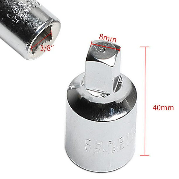 Extractor de herramienta de llave de tapón de drenaje de cárter de aceite cuadrado de 8mm para Renault Citroen Peugeot 1 ud.