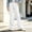 White, variant on OGLCCG Uniform Pants for Girls Kids Flare School Dress Pant with Pockets Elastic Waist Bell Bottom Trousers(Dark Blue,11-12 Years)