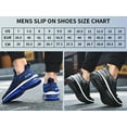thumbnail image 4 of B BESUNEW Mens Running Shoes Athletic Tennis Shoes Slip On Comfort Fashion Walking Sneaker for Gym Workout US 7-13, 4 of 15