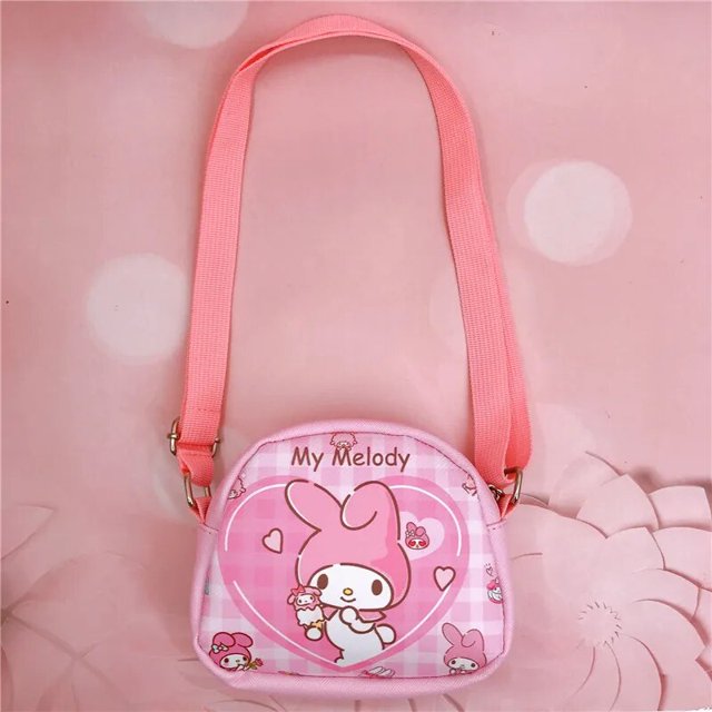Sanrio-mochila de Hello Kitty Cinnamonll, bolso de tarjeta de Pu, billetera LittleTwinStars, llavero de Pochacco