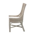 thumbnail image 4 of Pemberly Row Grey Rattan Wingback Dining Chair with Removable Cushion, 4 of 9