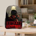 thumbnail image 4 of Compañía LetalMochila transparente temática, resistente y duradera, bolsa see-through para trabajo, deporte, universidad y viaje, 31 × 43 cm, 4 of 6