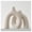 Cream White, variant on Cream White Matte Ceramic Conjoined Donut Decorative Vase Set for Home Decor