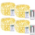 thumbnail image 1 of Cadena de luces BOSSERN de 20 pies, 60 LED, 4 unidades, mando a distancia a prueba de agua, 1 of 7