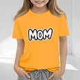 thumbnail image 1 of Chemise Décontractée à Manches Courtes et Col Rond Imprimée pour la Fête des Mères des Enfants, 1 of 7