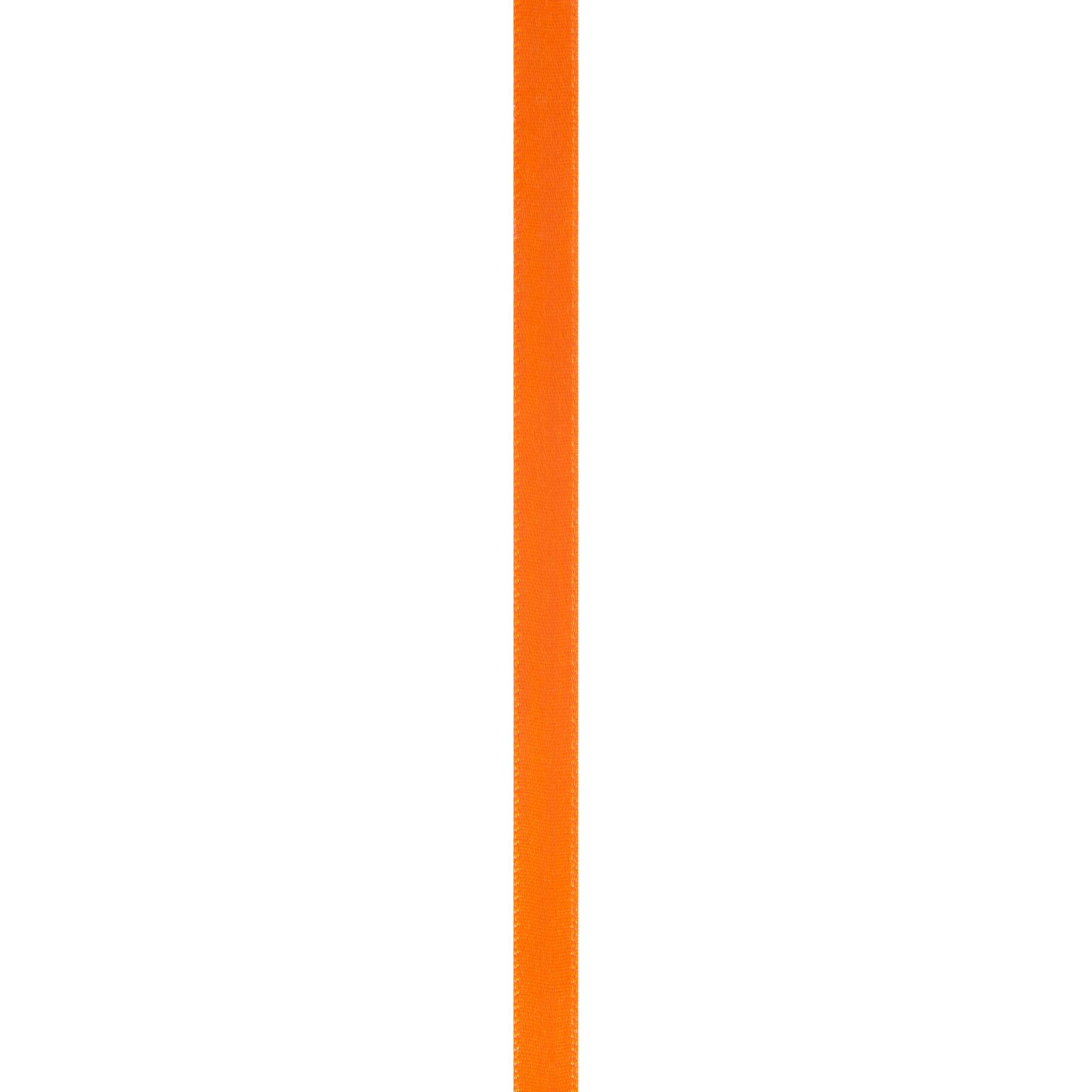 (3 pack) Offray Single Face Satin Ribbon 3/8"X18', Torrid Orange