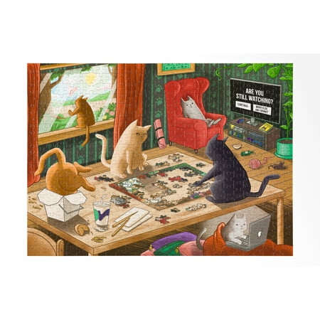 CATS IN QUARANTINE 500 piece puzzle by Exploding Kittens