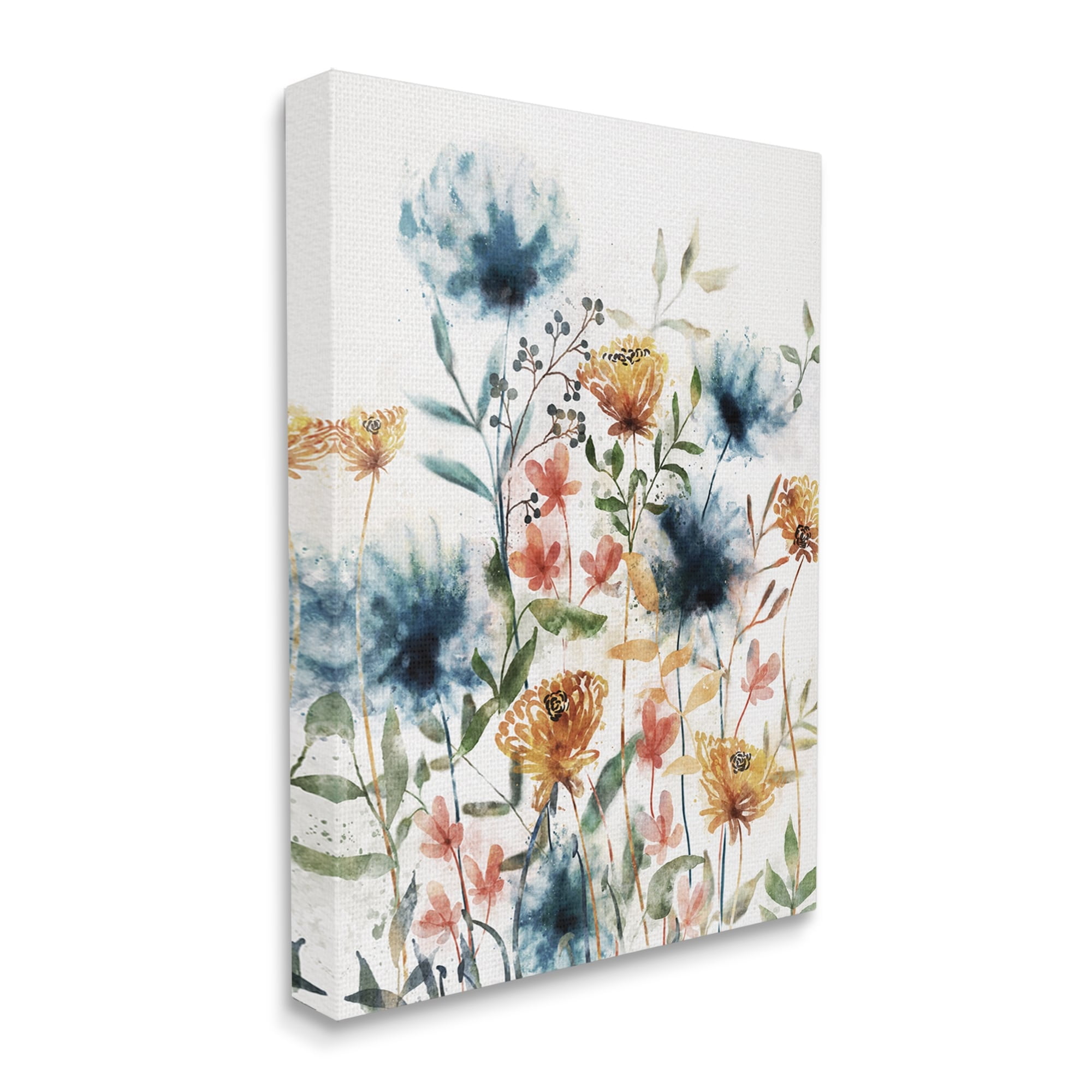 Stupell Industries Mixed Floral Garden Sprouts Botanical & Floral Painting Gallery Wrapped Canvas Print Wall Art