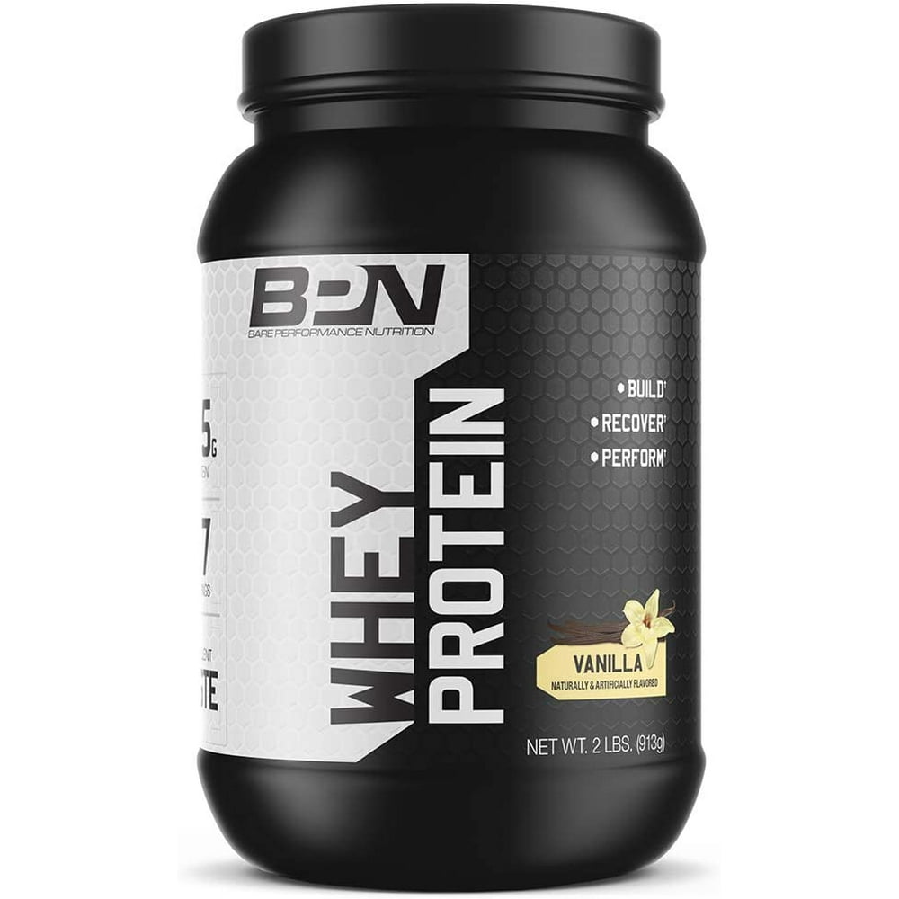 Bare Performance Nutrition, Whey Protein Powder, Meal Replacement, 25G