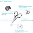 thumbnail image 3 of Safe Portable Travel Mini Scissors, Stainless Steel Retractable Small Scissors for Home Office, Safe Portable Travel Scissors, 2 Piece Set, 3 of 6