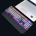 thumbnail image 3 of MageGee Typewriter Wired Gaming Keyboard with RGB Backlight, Black, 3 of 7