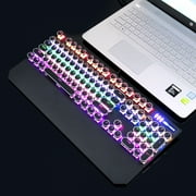 MageGee Typewriter Wired Gaming Keyboard with RGB Backlight, Black