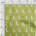 thumbnail image 1 of oneOone Viscose Jersey Lime Fabric Cactus & Sheep Fabric For Sewing Printed Craft Fabric By The Yard 60 Inch Wide, 1 of 5