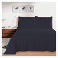 Flat Bed Sheet Egyptian Cotton [ Black Solid Queen Size] Easy to