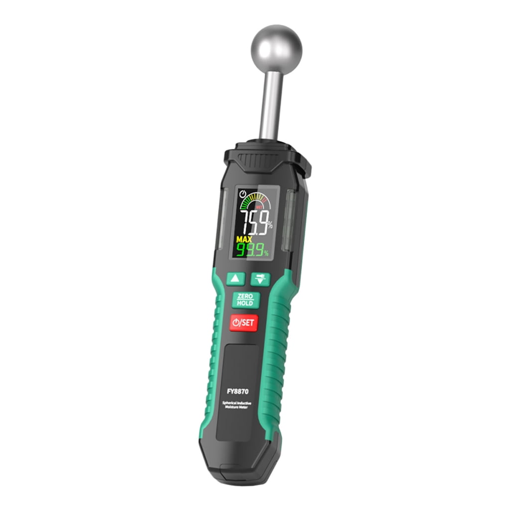 Pinless Type Moisture Meter for NonDestructive Moisture Detections in Drywall  Wood  and Masonry Dampness Inspection