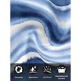 thumbnail image 7 of Blue Stripes Cloth Napkins Set of 6 Reusable Dinner Napkins, Watercolor Retro Ombre Abstract Tie Dye Art Cocktail Napkin Washable Table Napkins for Wedding/Holiday Party/Baby Shower 20"x20", 7 of 7