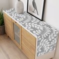 thumbnail image 6 of Gray Leaves Table Runner Farmhouse Botanical Leaf Branch Vintage Modern Tablerunners 13 x 72 Inch, Table Decorations Tabletop Scarf for Summer Gathering Holiday Farmhouse Kitchen Dining Decor, 6 of 8