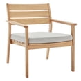 thumbnail image 1 of Modway Fauteuil Breton Extérieur en Frêne Naturel et Taupe, 1 of 6