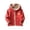 Red, variant on Ruyang Kids Boys Girls Polar Fleece Jacket Baby Cute Animals Graphic Zip Up Hooded Coat Fall Winter Warm Fuzzy Outwear