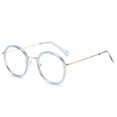 thumbnail image 4 of Gafas de lectura con montura redonda, monturas anti luz azul estilo coreano para hombres y mujeres, gafas para personas mayores, gafas ultraligeras para personas mayores, 4 of 5