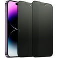 thumbnail image 1 of 2 Pack Matte Privacy Screen Protector for iPhone 14 Pro Max 6.7", Anti-Glare Anti-Spy Scratch Resistant Tempered Glass Film, Smooth & Sensitive Touch, Rounded Edges Full Coverage, 1 of 1