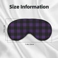 thumbnail image 4 of Uemuo Purple Black Plaid Pattern Sleep Eye Mask - Light Blocking Sleep Mask Blocking Out Light Perfectly, Soft and Comfortable Night Eye Mask, Eye Blinder, 4 of 7