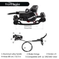 thumbnail image 4 of Hydraulic Bike Disc Brake Kit 160mm Disc Brake Rotor Aluminum Front and Rear Caliper Disc Brake Bike Stainless Steel Rotors with 12 Bolts, 4 of 8