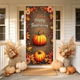 thumbnail image 6 of KKOUHV Thanksgiving Decorations, Fall Harvest Door Covers for Front Door Cover, Turkey Pumpkin Fall Door Cover, Indoor Outdoor Party Photo Booth Props, 6 of 7