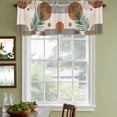 thumbnail image 5 of 2 Panels Boho Valance for Windows, Modern Abstract Art Leaves Cycle Stripes Geometric Light Filtering Kitchen Curtains, Rod Pocket Window Treatment Curtain Valances for Living Room Bedroom, 60"x18", 5 of 9