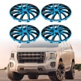 thumbnail image 2 of Unique Bargains 4Pcs R15 / 15 Inch Universal Car Wheel Rim Hub Cover Wheel Hub Caps Blue Black, 2 of 8