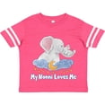 thumbnail image 3 of Inktastic My Nonni Loves Me Cute Elephants Clouds Moon and Stars Boys or Girls Toddler T-Shirt, 3 of 5