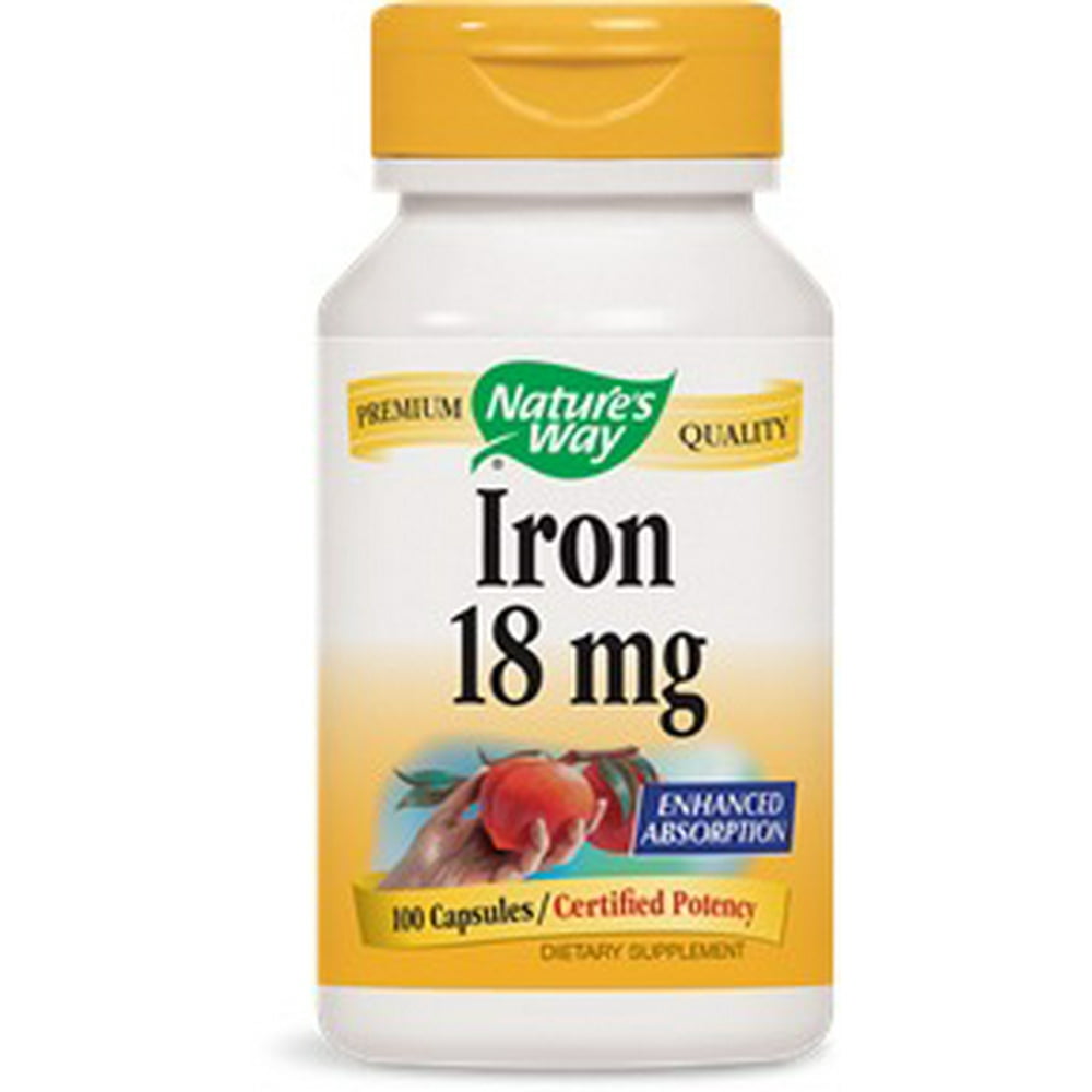 Iron 18mg Nature's Way 100 Caps