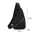 thumbnail image 3 of SuoKom Sling Bag for Women & Men Crossbody Backpack with Headphone Hole Chest Bag Daypack Crossbody for Travel Sport Hiking, 3 of 7