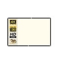 thumbnail image 1 of Projector Screen 16:9 High Brightness Reflective Foldable White Grid Anti Light Curtain 100 120 Inch HD For Home Outdoor ,Wrinkle-Free, 1 of 6