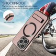 thumbnail image 6 of Ancove for iPhone 13 Pro Max Magnetic Case,[Compatible with Mag Safe],Shockproof Business PU Leather Ultra Slim Thin Case Cover with Built-in Kickstand for iPhone 13 Pro Max,Rosegold, 6 of 7