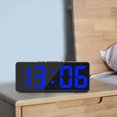 thumbnail image 4 of serony Numérique Électronique Réveil Snooze USB Grand Écran Gradateur Calendrier Bleu, 4 of 9