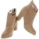 thumbnail image 2 of 1 par de elegantes botines de tacón alto para mujer, botas cortas informales para invierno y otoño, color albaricoque (talla 37), 2 of 8