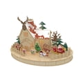 thumbnail image 3 of Casa de Navidad de madera, juguete de bricolaje, luces creativas luminosas, decoración navideña de bricolaje, artículos de arte estilo A, 3 of 9