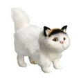 thumbnail image 4 of simhoa Cute Miniature Simulation Cat Figures Birthday Gift Collection Decoration Small White Black, 4 of 8