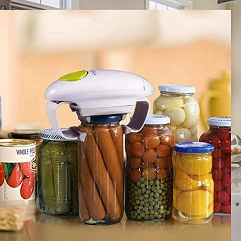 Electric Jar Opener, Kitchen Gadget Strong Tough Automatic Jar Opener For  New Sealed Jars,The Hands Free Jar Opener with Less Effort to Open