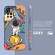thumbnail image 3 of Case For Redmi Note 12 11 11T 11R 11E 10 9 8 7 7S PRO PLUS 4G 5G Simple Liquid silicone Case Cute Cartoon Spaceman Astronaut, 3 of 5
